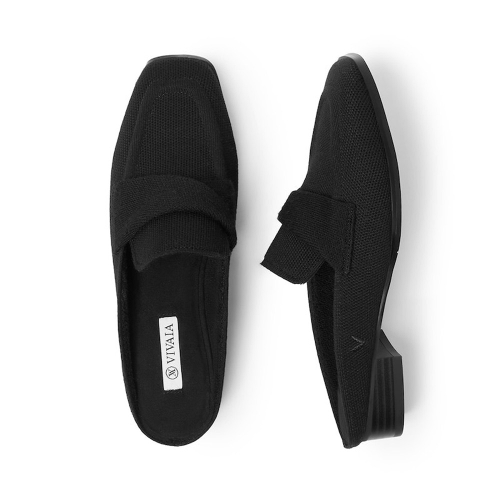 VIVAIA Square-Toe Knot Wool Mules EU 35 /‎ US 5
